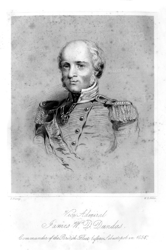 Sir James Whitley Deans Dundas (1785-1862), British admiral, 1855.Artist: W H Gibbs