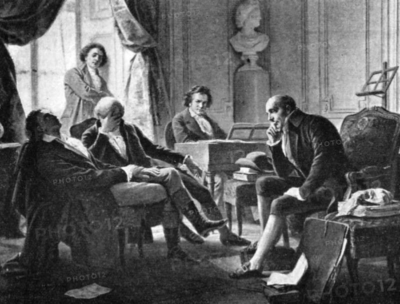 Ludwig van Beethoven and his friends, (1770-1827), German composer, 1909. Artist: Unknown