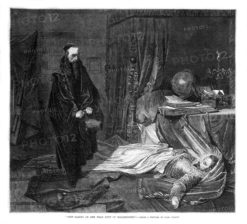 'Seni Gazing on the Body of Wallenstein', 1864. Artist: Unknown