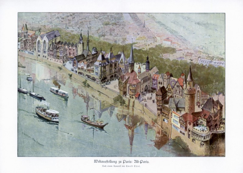 Old Paris, Paris World Exposition, 1889, (1900).Artist: Ewald Thiel