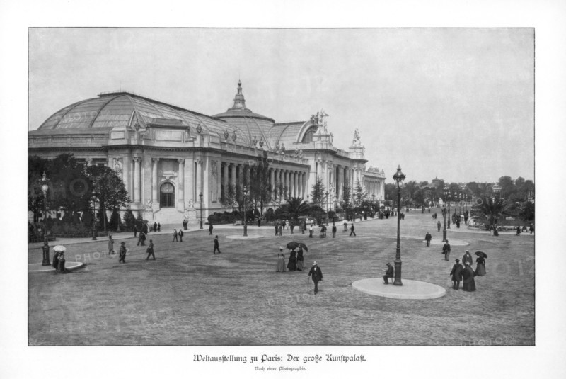 Fine Arts Palace, Paris World Exposition, 1889, (1900). Artist: Unknown