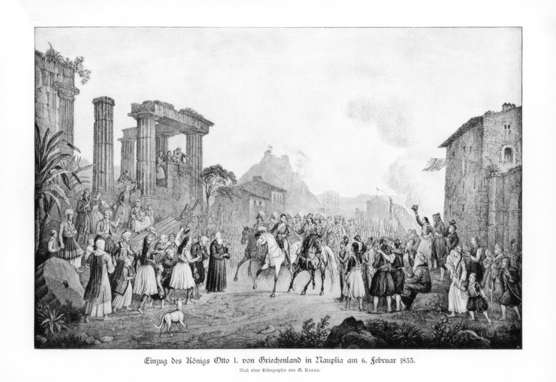 Otto I, King of Greece, landing in Nauplia, 6 February 1833 (1900). Artist: Unknown