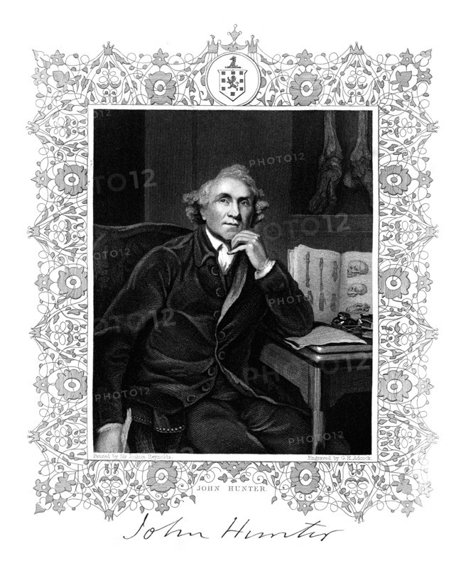 John Hunter, 18th century Scottish surgeon, (19th century).Artist: GH Adcock