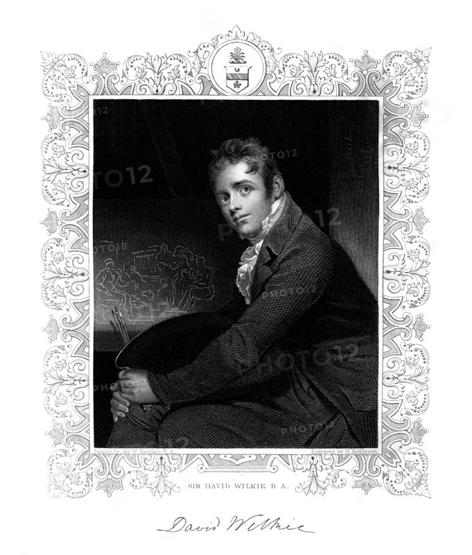 Sir David Wilkie, Scottish painter, 19th century.Artist: H Robinson