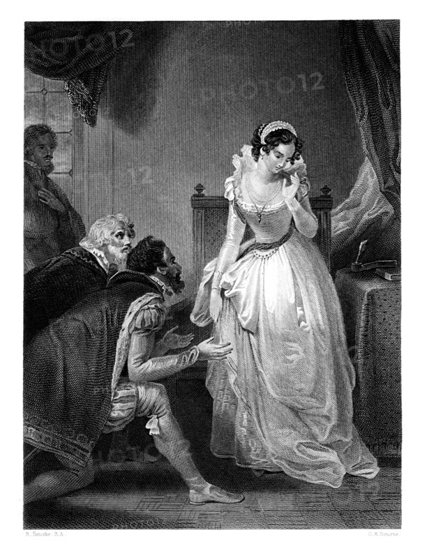 Lady Jane Grey declining the Crown, (1860).Artist: HK Bourne