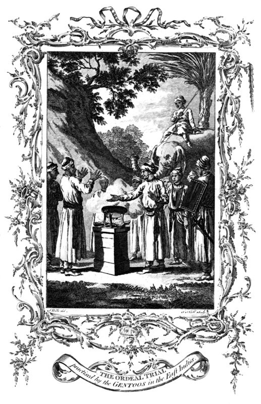 The Ordeal Trial, 1792. Artist: Unknown