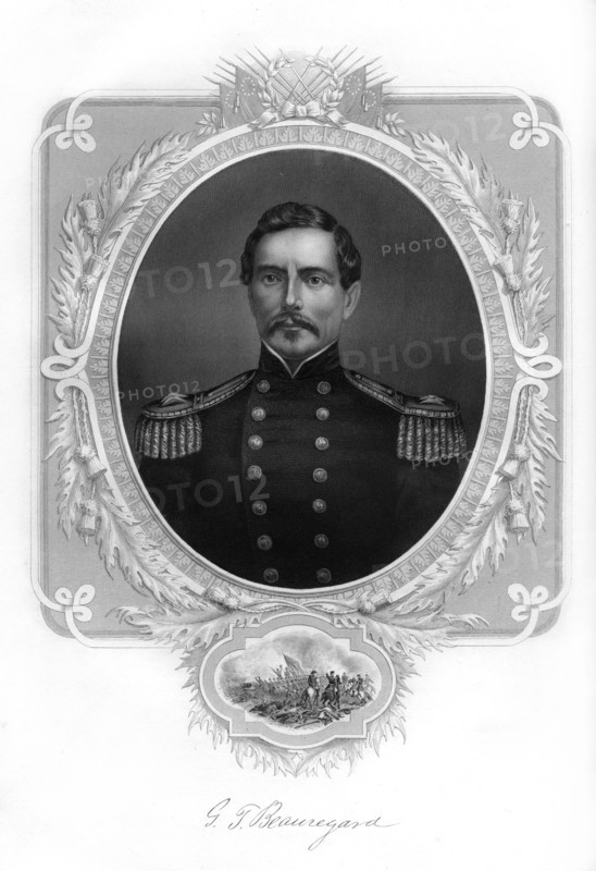 General PGT Beauregard, Confederate Army general, 1862-1867. Artist: Unknown