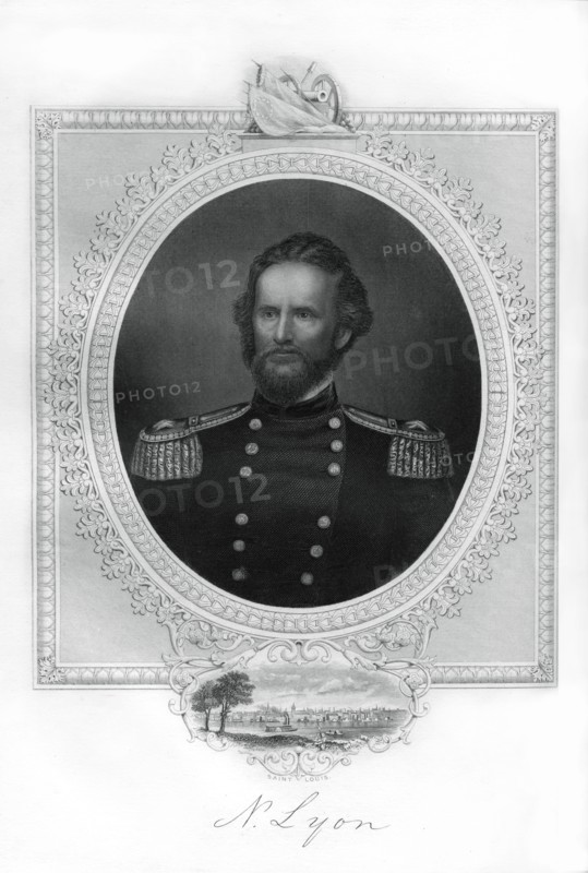 General Nathaniel Lyon, Union general in the American Civil War, (1862-1867). Artist: Unknown