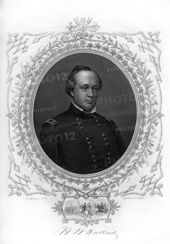 General Henry Wager Halleck, senior Union Army commander, 1862-1867.Artist: G Stodart