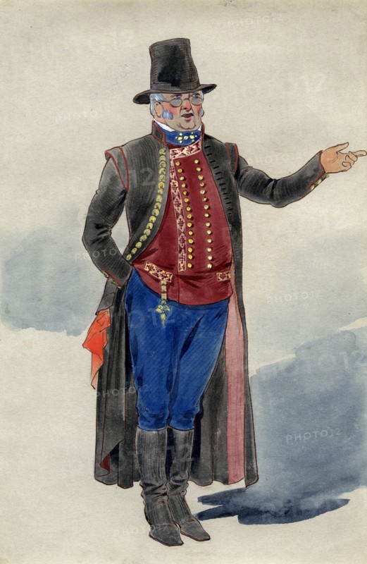 Costume design for Dear Little Denmark, Prince of Wales Theatre, 1909. Artist: Unknown