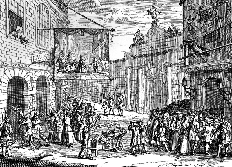 'Masquerades and operas', 1724.Artist: William Hogarth