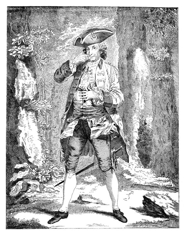 'Mr Woodward in the character of Mercutio', 1753. Artist: Unknown