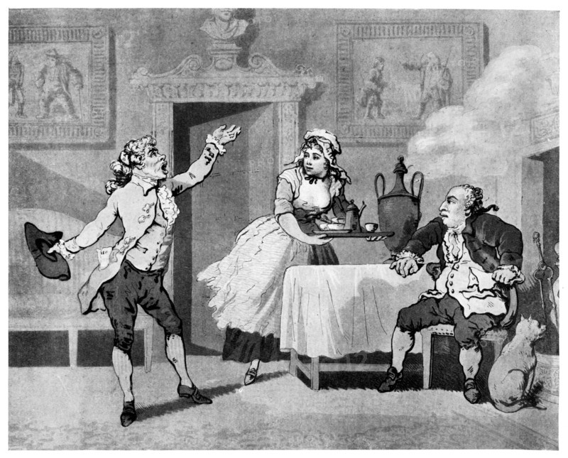 'Actor reciting to a manager', late 18th century.Artist: Thomas Rowlandson