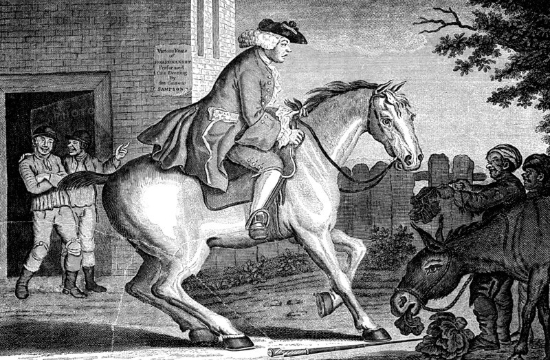 'The Taylor riding to Brentford', 1768.Artist: TS Stayner