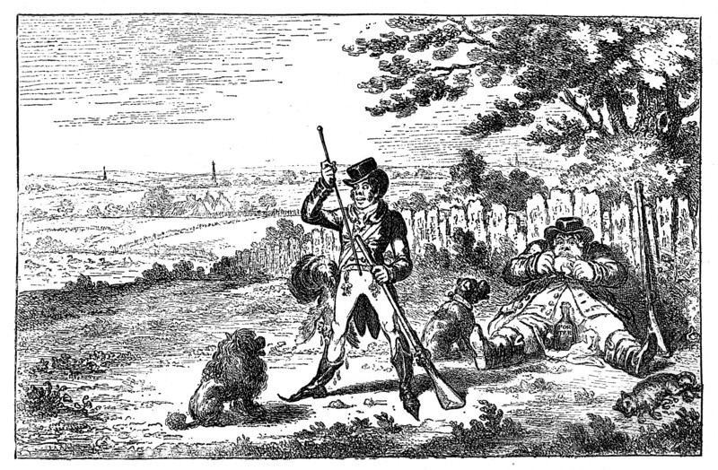 'Cockney Sportsmen Recharging', 1800. Artist: Unknown