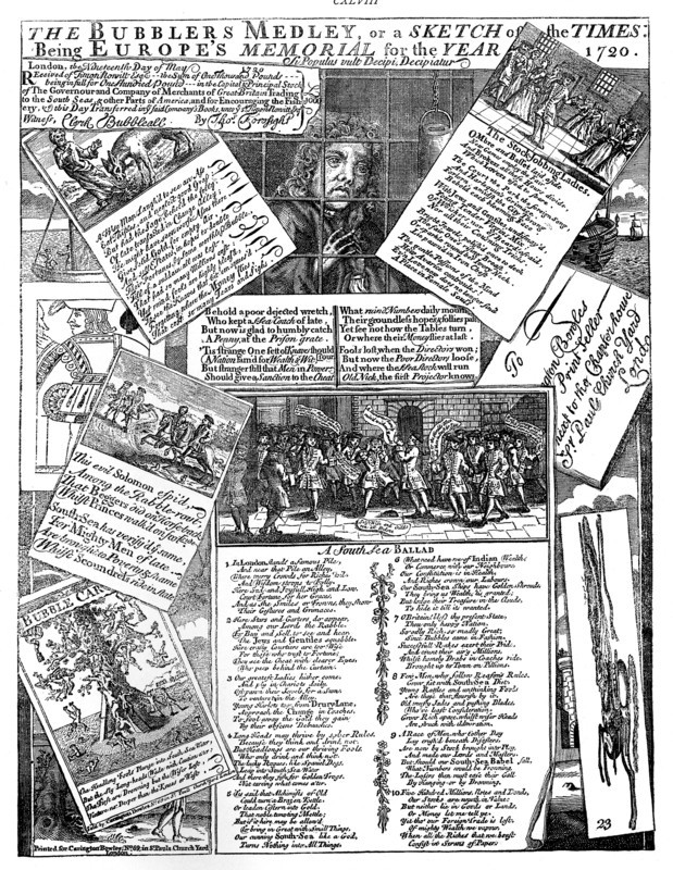 'The Bubbler's Medley, or a Sketch of the Times', 1720. Artist: Unknown