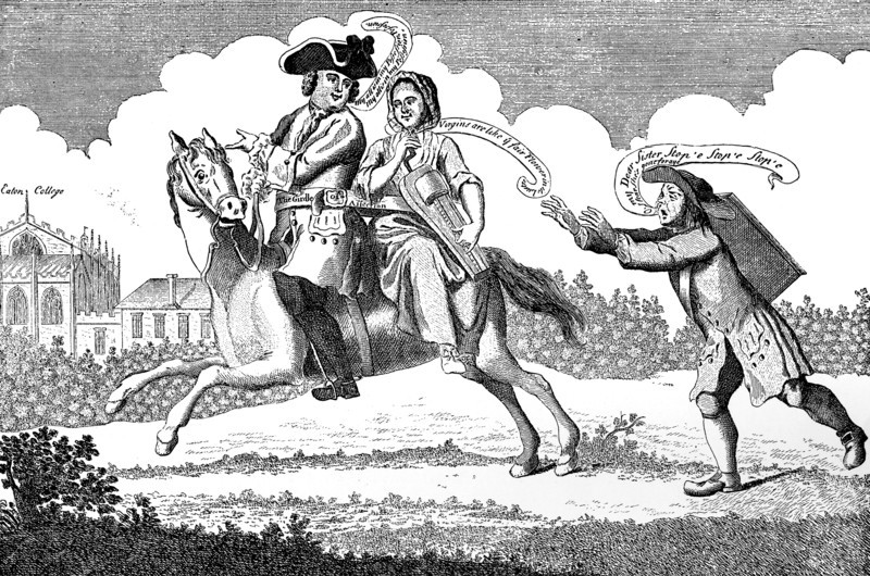 'John of Gant mounted, or, Mars on his Journey...', 1747. Artist: Unknown