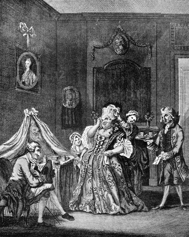 'The English Lady at Paris', 1771.Artist: Charles Brandoin