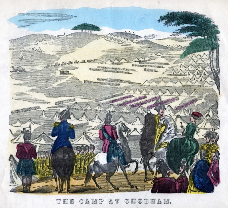 'The Camp at Chobham', 19th century. Artist: Unknown
