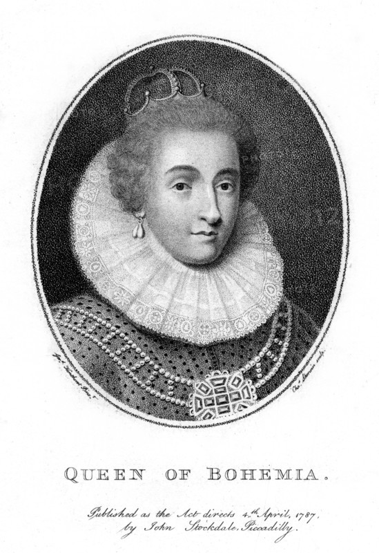 Elizabeth, Electress Palatine and Queen of Bohemia, (1787).Artist: Taylor