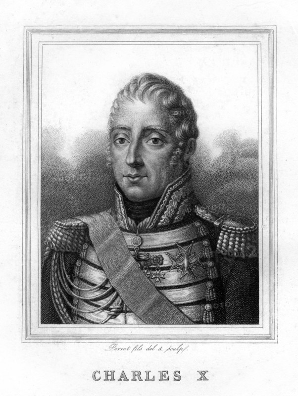 Charles X, King of France, 19th century.Artist: Perrot