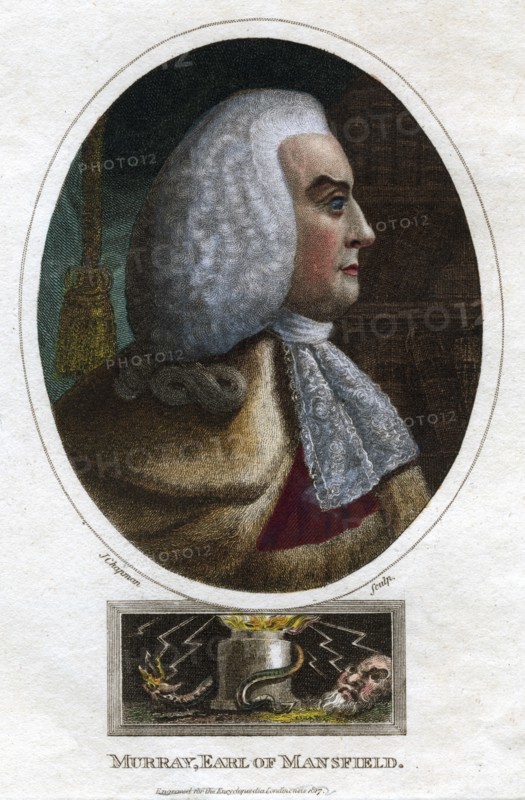 William Murray, 1st Earl of Mansfield, (1817).Artist: J Chapman
