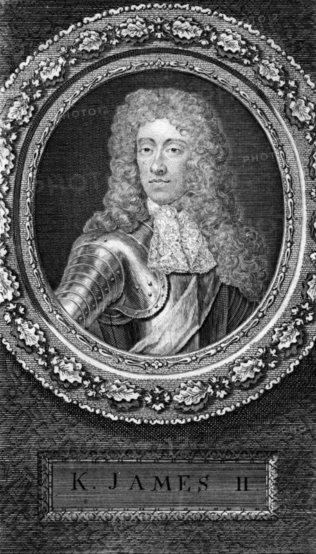 King James II of England, (18th century).Artist: George Vertue