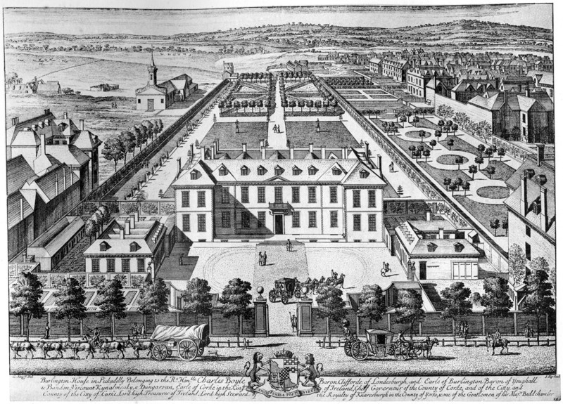 Burlington House, Piccadilly, early 18th century, (1908).Artist: Johannes Kip