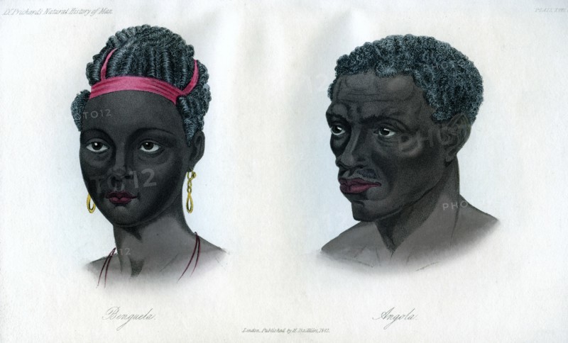 Natives of Benguela and Angola, 1848. Artist: Unknown