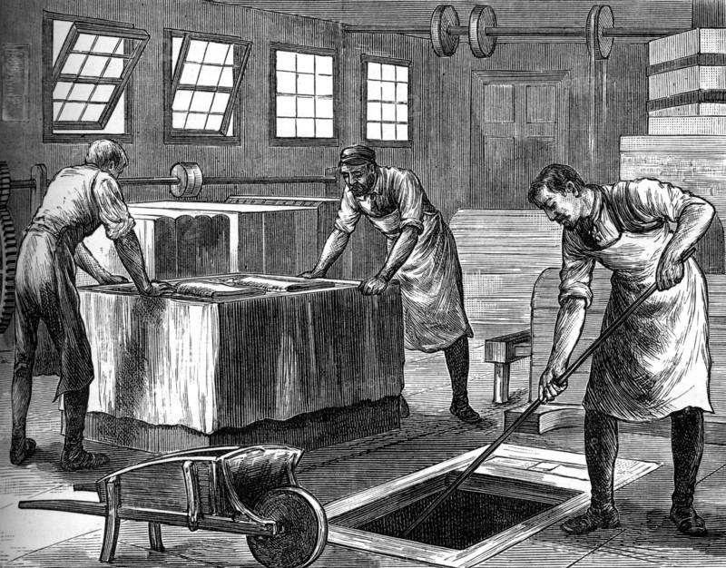 The slip-house, c1880. Artist: Unknown
