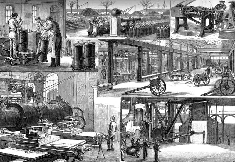 In the Royal Arsenal, Woolwich, c1880. Artist: Unknown