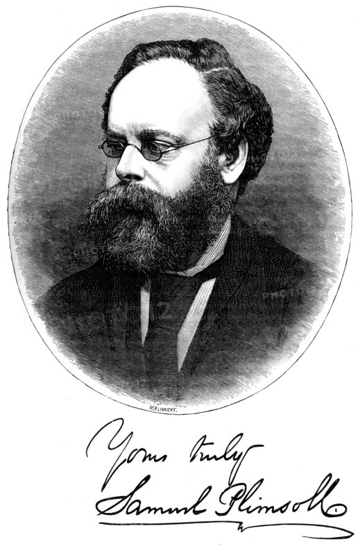 Samuel Plimsoll, British politician and social reformer, c1880. Artist: Moritz Klinkicht