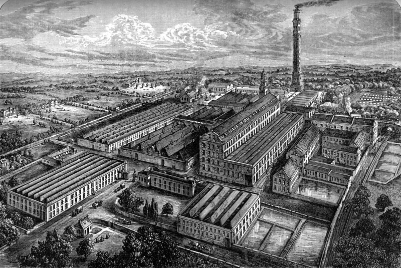 Camperdown linen works, Dundee, c1880. Artist: Unknown