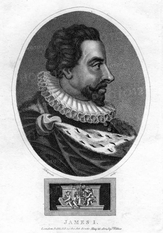 James I of England, (1804).Artist: J Chapman