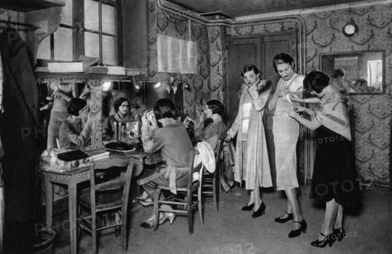 Models at a great dressmakers, Paris, 1931. Artist: Ernest Flammarion
