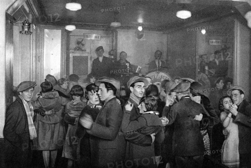 Interior of a bal-musette, Paris, 1931.Artist: Ernest Flammarion