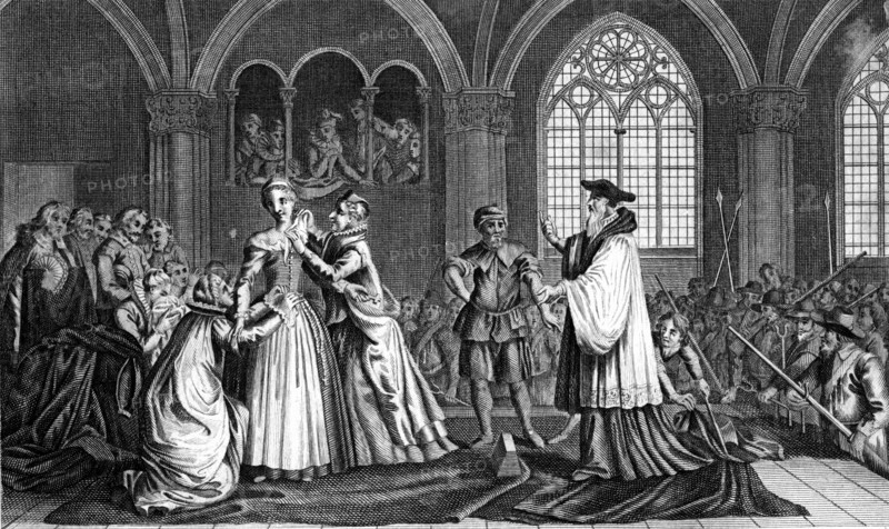 The execution of Mary, Queen of Scots, 1587, (18th century). Artist: Unknown