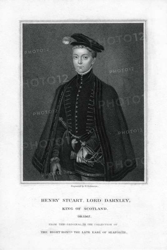 Henry Stuart, Lord Darnley, second husband of Mary, Queen of Scots, (19th century).Artist: H Robinson