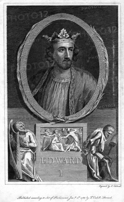 Edward I of England, (1788).Artist: J Caldwall