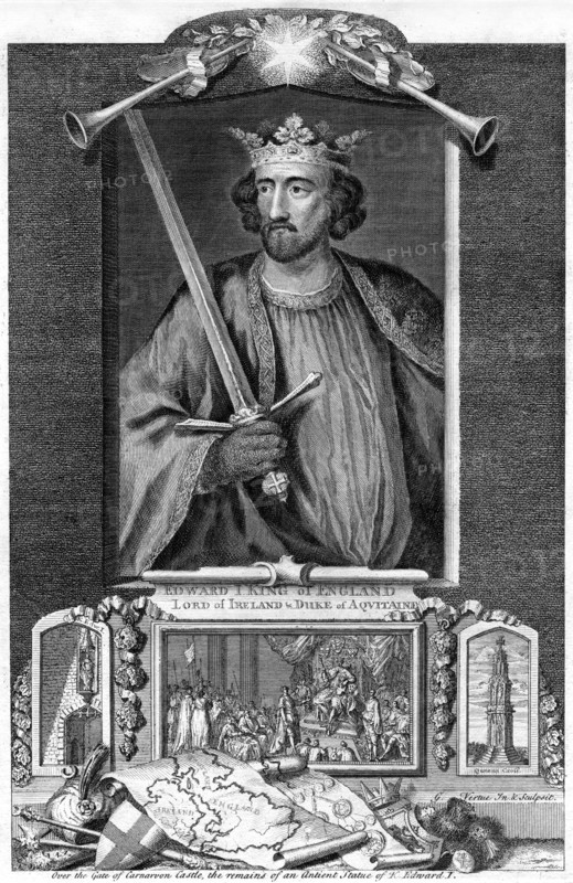Edward I of England, (18th century). Artist: George Vertue