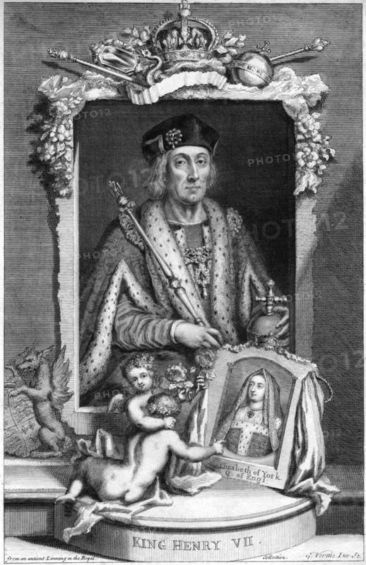 Henry VII of England, (18th century).Artist: George Vertue