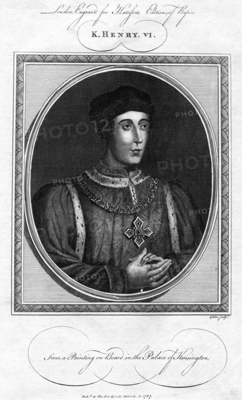 Henry VI of England, (1787).Artist: Goldar