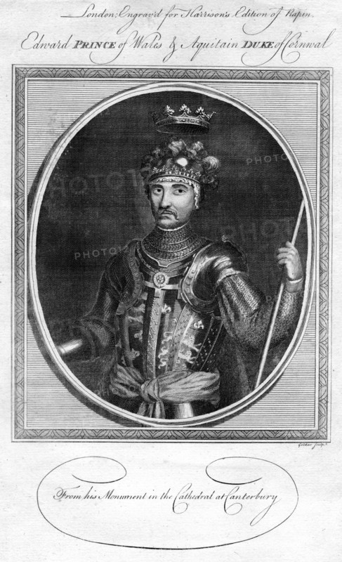 Edward, the Black Prince, (1786).Artist: Goldar