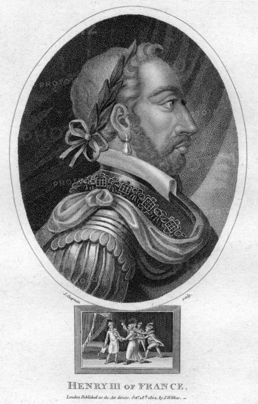 Henry III, King of France, (1804).Artist: J Chapman