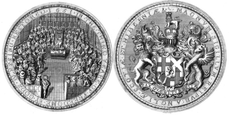The Great Seal of the Commonwealth of England, 1651 (1785).Artist: Goldar