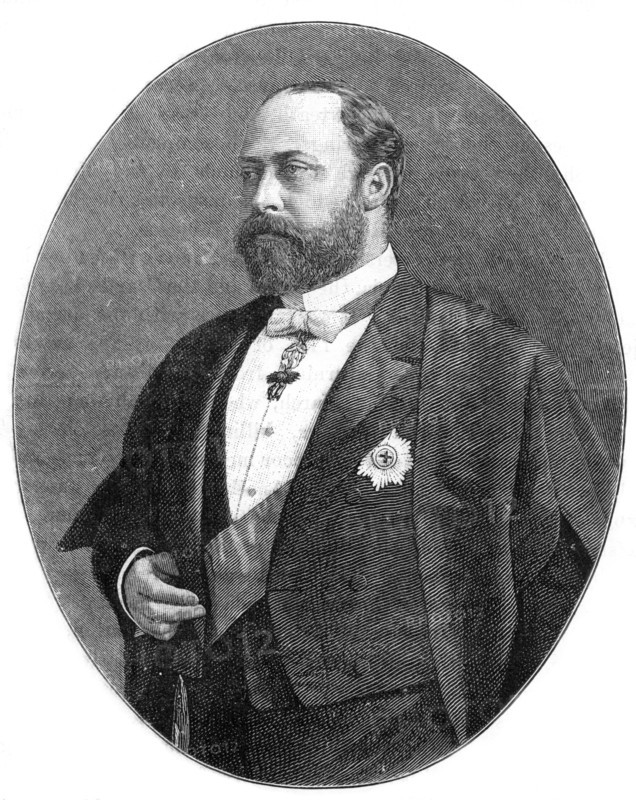 The Prince of Wales in his robes as a Bencher of the Middle Temple, 1900.Artist: W&D Downey