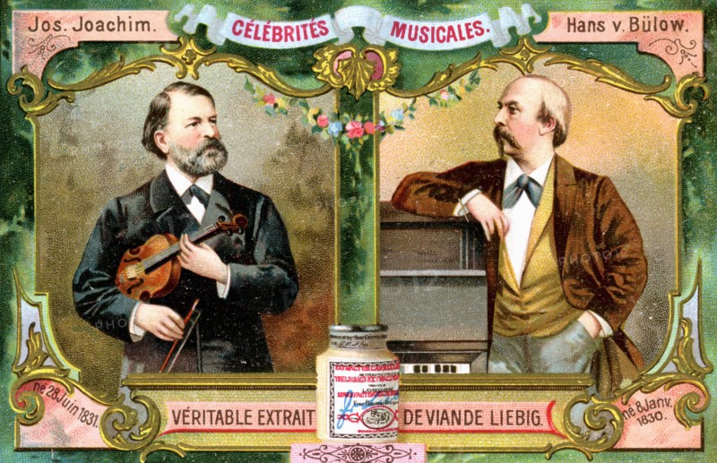Joseph Joachim and Hans von Bulow, c1900. Artist: Unknown