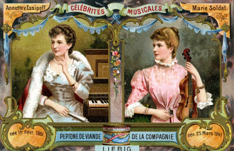 Annette von Essipoff and Marie Soldat, c1900. Artist: Unknown