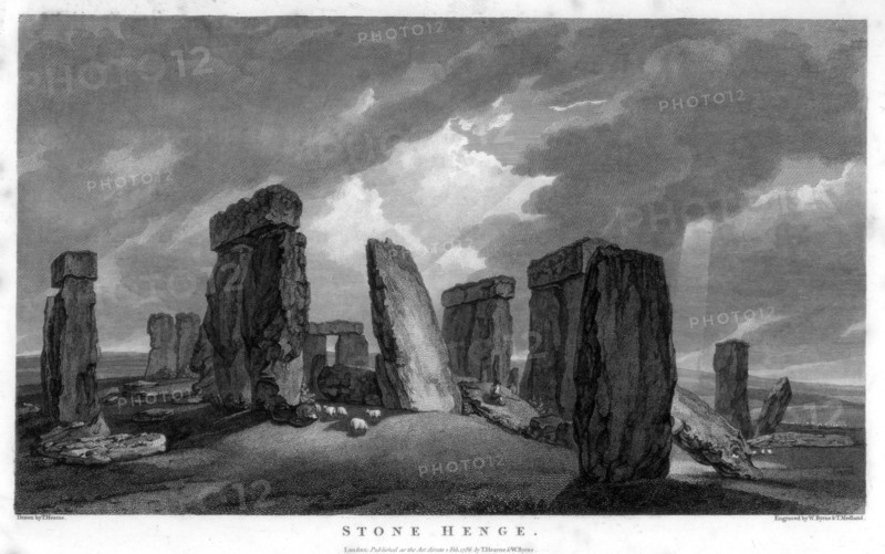 Stonehenge, 1786.Artist: William Byrne