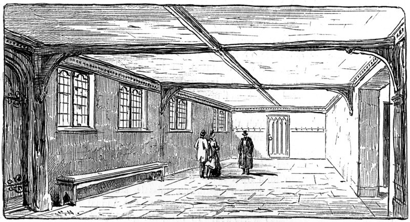 The Guildhall, Stratford-upon-Avon, Warwickshire, 1885.Artist: Edward Hull